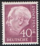 1954  Freimarke: Bundespräsident Theodor Heuss