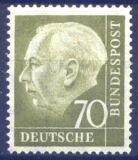 1954  Freimarke: Bundespräsident Theodor Heuss