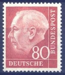 1954  Freimarke: Bundespräsident Theodor Heuss