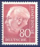 1954  Freimarke: Bundespräsident Theodor Heuss