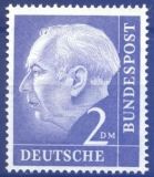1954  Freimarke: Bundespräsident Theodor Heuss