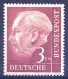 1954  Freimarke: Bundesprsident Theodor Heuss