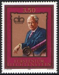1986  Freimarke: 80. Geburtstag von Fürst Franz Josef II.