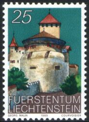 1989  Freimarke: Schloß Vaduz