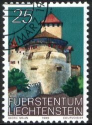 1989  Freimarke: Schloß Vaduz
