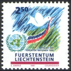 1991  Beitritt Liechtensteins zu den Vereinten Nationen