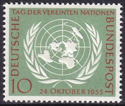 1955  10 Jahre Vereinte Nationen  (UNO)