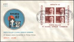 1982  Nationale Jugend-Briefmarkenausstellung ANTALYA `82