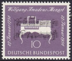 1956  Geburtstag Wolfgang Amadeus Mozart