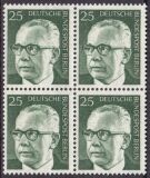 1971  Freimarken: Bundespräsident Gustav Heinemann