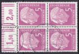 1954  Freimarken: Bundespräsident Theodor Heuss