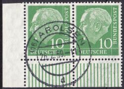 1954  Freimarken: Bundespräsident Theodor Heuss