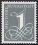 1958  Freimarke: Ziffernzeichnung  Wz. liegend