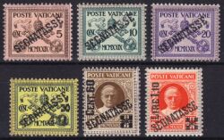1931  Portomarken mit Aufdruck "SEGNATASSE"