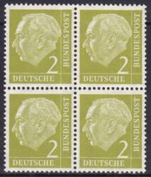 1954  Freimarke: Bundespräsident Theodor Heuss