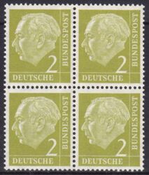 1954  Freimarke: Bundesprsident Theodor Heuss