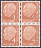 1954  Freimarke: Bundespräsident Theodor Heuss