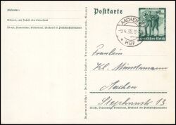 1938  Sonderpostkarte Abstimmung Österreich