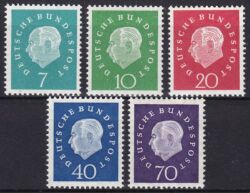 1959  Freimarken: Bundespräsident Theodor Heuss