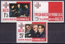 1975  Ausrufung der Republik Malta