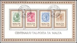 1985  100 Jahre Post von Malta