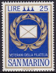 1972  Verleihung des Abzeichens "Veteran der Philatelie"