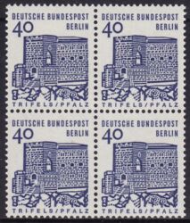 1964  Freimarken: Deutsche Bauwerke aus Bogen