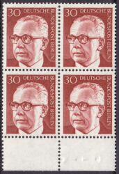 1970  Freimarken: Bundespräsident Gustav Heinemann