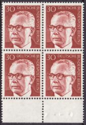 1970  Freimarken: Bundesprsident Gustav Heinemann