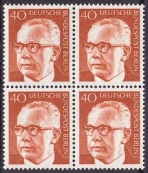 1970  Freimarken: Bundespräsident Gustav Heinemann