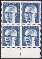 1970  Freimarken: Bundesprsident Gustav Heinemann