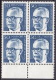 1970  Freimarken: Bundespräsident Gustav Heinemann