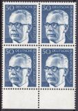 1970  Freimarken: Bundesprsident Gustav Heinemann