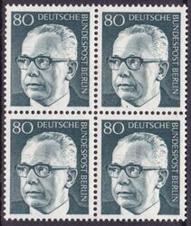 1970  Freimarken: Bundespräsident Gustav Heinemann