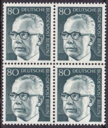 1970  Freimarken: Bundespräsident Gustav Heinemann