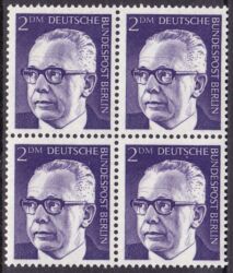 1970  Freimarken: Bundespräsident Gustav Heinemann