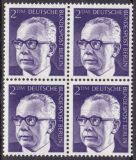 1970  Freimarken: Bundespräsident Gustav Heinemann