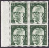 1971  Freimarken: Bundespräsident Gustav Heinemann