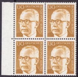 1972  Freimarken: Bundesprsident Gustav Heinemann
