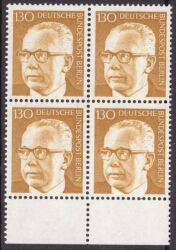 1972  Freimarken: Bundespräsident Gustav Heinemann