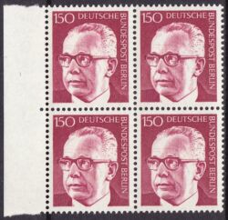 1972  Freimarken: Bundespräsident Gustav Heinemann