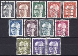 1970  Freimarken: Bundespräsident Gustav Heinemann