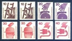 1971  Freimarken: Unfallverhütung aus Markenheftchen