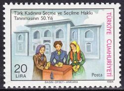 1984  50 Jahre Frauenwahlrecht in der Türkei