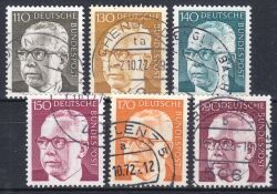 1972  Freimarken: Bundespräsident Gustav Heinemann