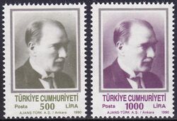 1990  Freimarken: Atatürk