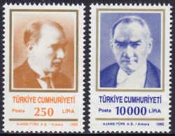 1992  Freimarken: Atatürk