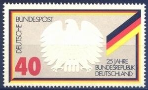 25 Jahre Bundesrepublik Deutschland Briefmarke