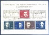 1959  Blockausgabe: Einweihung der Beethovenhalle in Bonn
