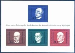 1968  Todestag von Konrad Adenauer - Block